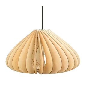 Đèn thả gỗ song gỗ xoắn trang trí nhà hàng DG213
