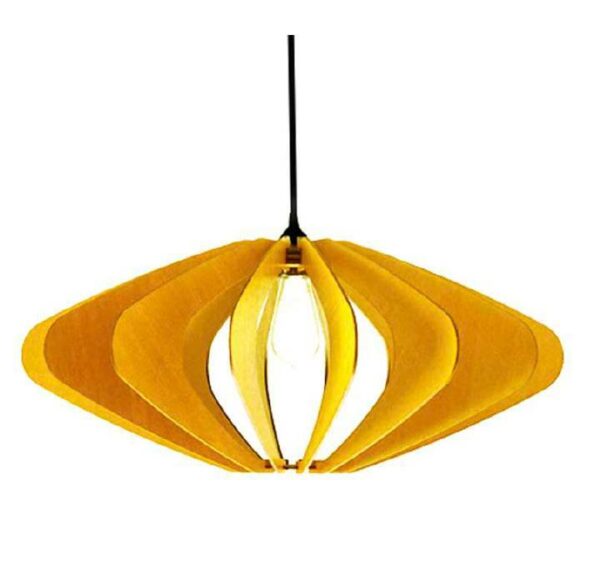 Đèn gỗ thả trần như lồng đèn hiện đại trang trí phòng ngủ DG214