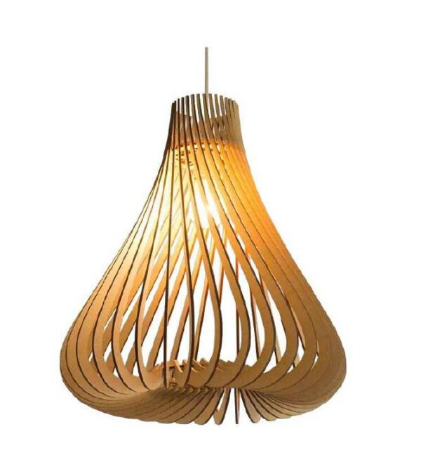 Đèn gỗ thả trần trang trí nhà hàng DG224