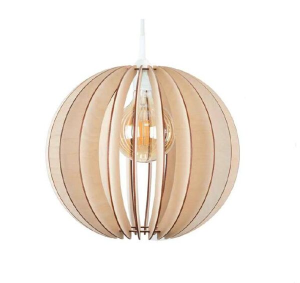 Đèn gỗ thả trần quả cầu cánh lớn DG226