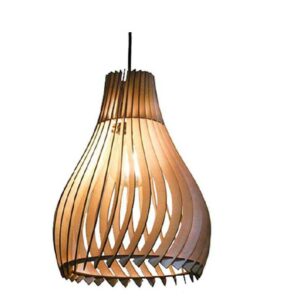 Đèn gỗ thả nghệ thuật trang trí bàn ăn DG209