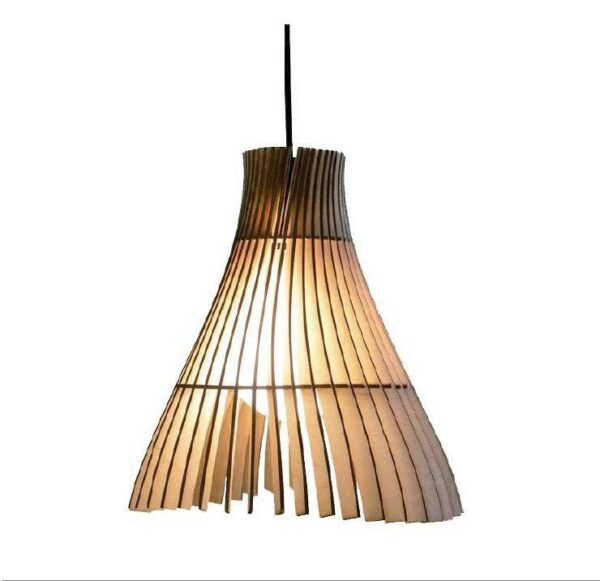 Đèn gỗ thả trần trang trí bàn ăn DG237