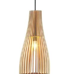 Đèn thả gỗ nghệ thuật nhỏ gọn trang trí bàn ăn DG252