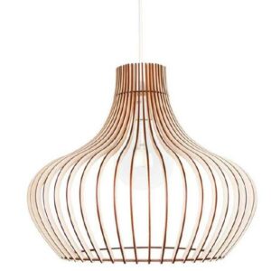 Đèn thả gỗ nghệ thuật trang trí quán cafe DG260
