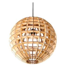 Đèn thả gỗ hình cầu nghệ thuật DG274