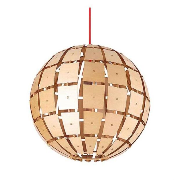 Đèn thả gỗ hình cầu nghệ thuật DG275