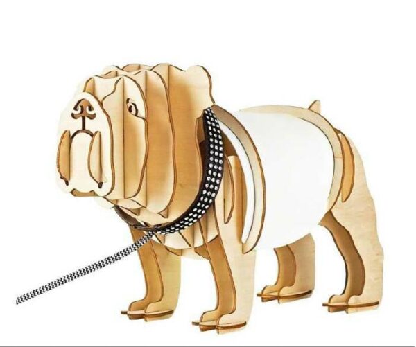 Đèn gỗ để bàn hình đèn bàn học hình chó cảnh trang trí phòng ngủ, phòng đọc DG427
