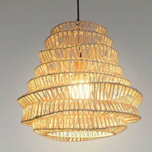 Đèn thả mây đan trên khung sắt thả trần trang trí không gian lớn MT 169