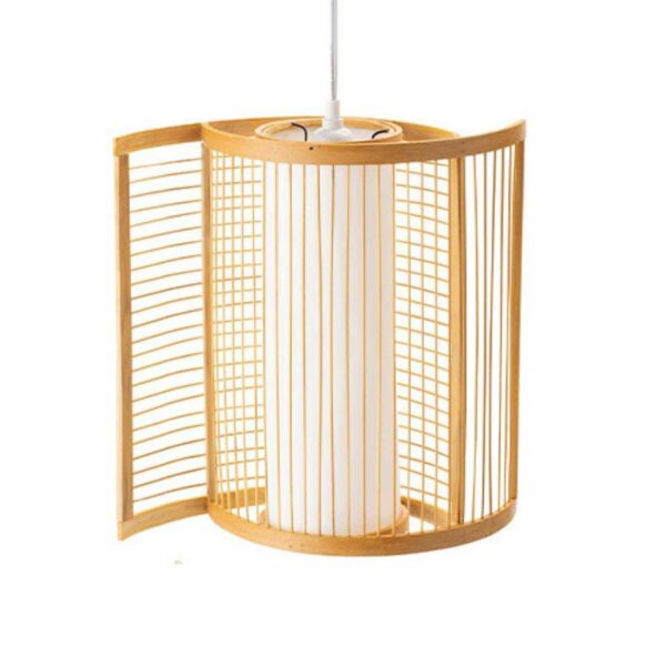 Đèn thả tăm tre có lồng hình đôi mắt trang trí MT 87