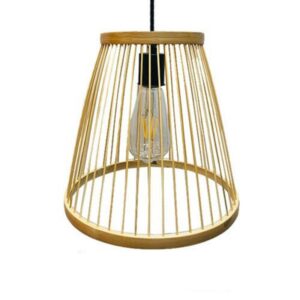 Đèn thả tăm tre đơn giản trang trí phòng khách MT 113