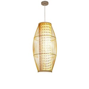 Đèn thả tăm tre hình thoi có lồng lưới đặc biệt MT 118