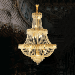 Đèn chùm thông tầng pha lê cao cấp thiết kế sang trọng CFL 3517