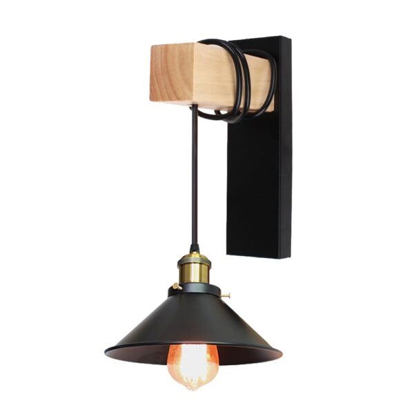 Đèn gắn tường cuốn dây thả chao công nghiệp hiện đại GTCC-06