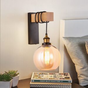 Đèn gắn tường cuốn dây thả chao thuỷ tinh GTCC-12