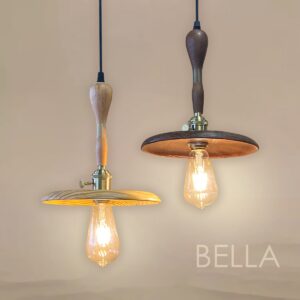 Đèn thả gỗ đuôi đồng trang trí hiện đại BELLA