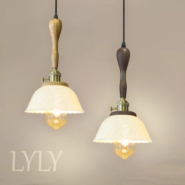 Đèn thả tay gỗ trang trí hiện đại LYLY