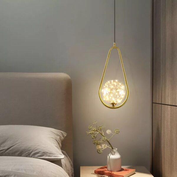 Đèn thả thuỷ tinh trang trí phòng ngủ hiện đại T 1082