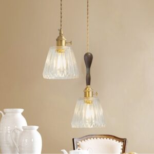 Đèn thả thuỷ tinh trang trí phòng ngủ hiện đại NTP - 61GT
