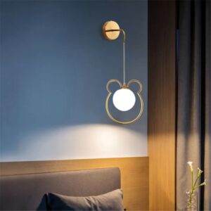 Đèn gắn tường hình gấu dễ thương trang trí phòng ngủ GTCC-60