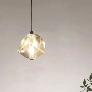 Đèn thả pha lê hình khối vuông trang trí hiện đại HTK025