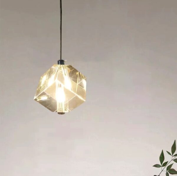 Đèn thả pha lê hình khối vuông trang trí hiện đại HTK025