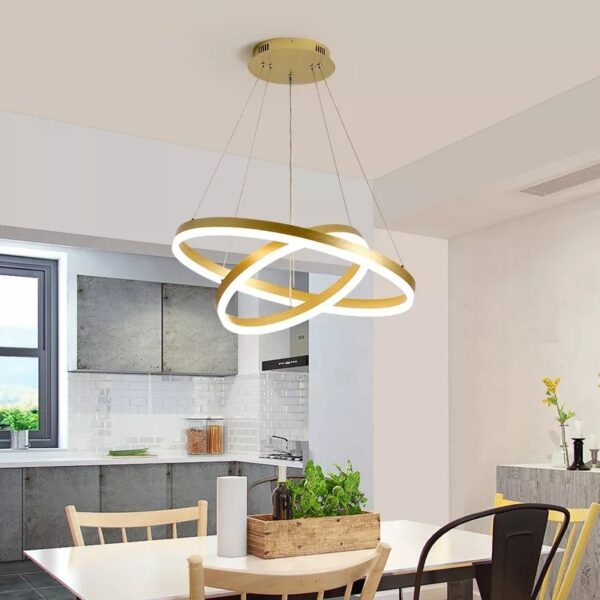 Đèn chùm thả vòng trang trí hiện đại T-7637/4+6
