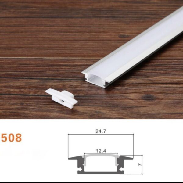LED thanh nhôm lắp âm 25x7 ATN 508