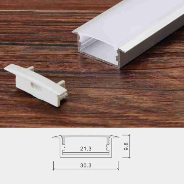 LED thanh nhôm lắp âm 30x10 ATN 619