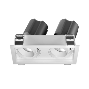 Đèn Spotlight âm trần trắng mẫu D  hộp đôi VinaLed hiện đại 12W-40W DLS-DW