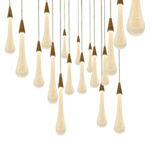 Đèn thả thuỷ tinh hình giọt nước trang trí hiện đại TH-8105/1 bóng