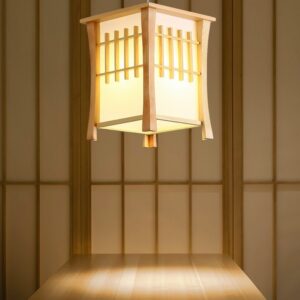 Đèn thả gỗ hình hộp sang trọng hiện đại trang trí nhà hàng, resort DAT-02