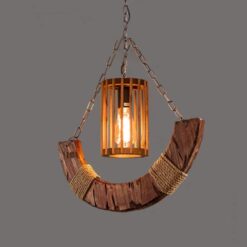 Đèn chùm thả gỗ RUSTIC trang trí nhà hàng, cafe, quán bar RTC-17