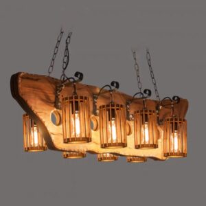 Đèn thả gỗ RUSTIC trang trí nhà hàng, cafe, quán bar RTC-24
