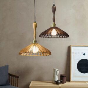 Đèn thả gỗ đui đồng phong cách hiện đại, độc đáo DAG-03
