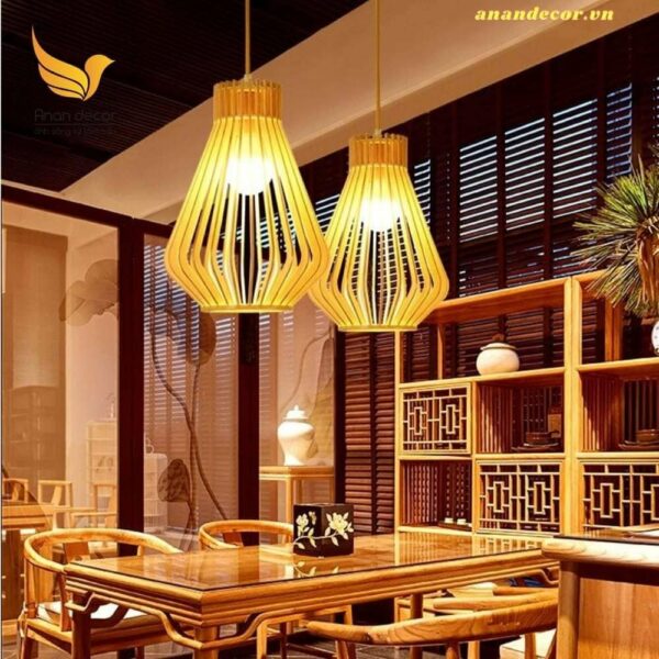 Đèn thả gỗ hợp phong cách hiện đại, độc đáo DAG-04