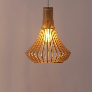 Đèn thả gỗ hình phong cách hiện đại trang trí bàn ăn, phòng ngủ DAG-16