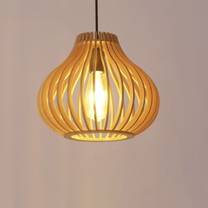 Đèn thả gỗ hình phong cách hiện đại trang trí bàn ăn, phòng ngủ DAG-18