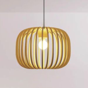 Đèn thả gỗ phong cách vintage trang trí quán cafe, spa DAG-53