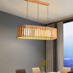 Đèn thả ngang gỗ phong cách hiện đại trang trí quán cafe, spa DAG-58