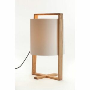 Đèn bàn gỗ chao vải trang trí hiện đại kiểu dáng vintage BVG-30