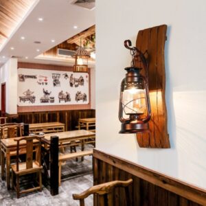 Đèn tường gỗ phong cách Rustic hiện đại WRT-22