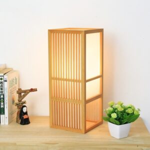 Đèn bàn gỗ hiện đại hình hộp vintage BAG-06