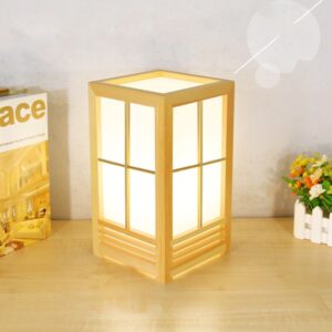 Đèn bàn gỗ hiện đại hình hộp BAG-08