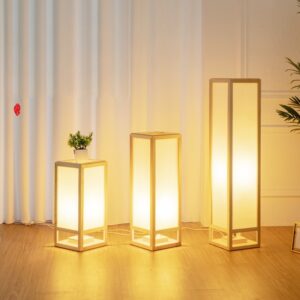 Đèn bàn gỗ hiện đại hình hộp phong cách Nhật Bản BAG-13