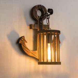 Đèn tường gỗ Rustic phong cách hiện đại WRT-08