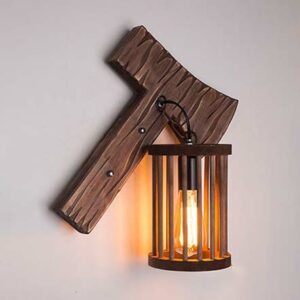 Đèn tường gỗ Rustic phong cách hiện đại WRT-09