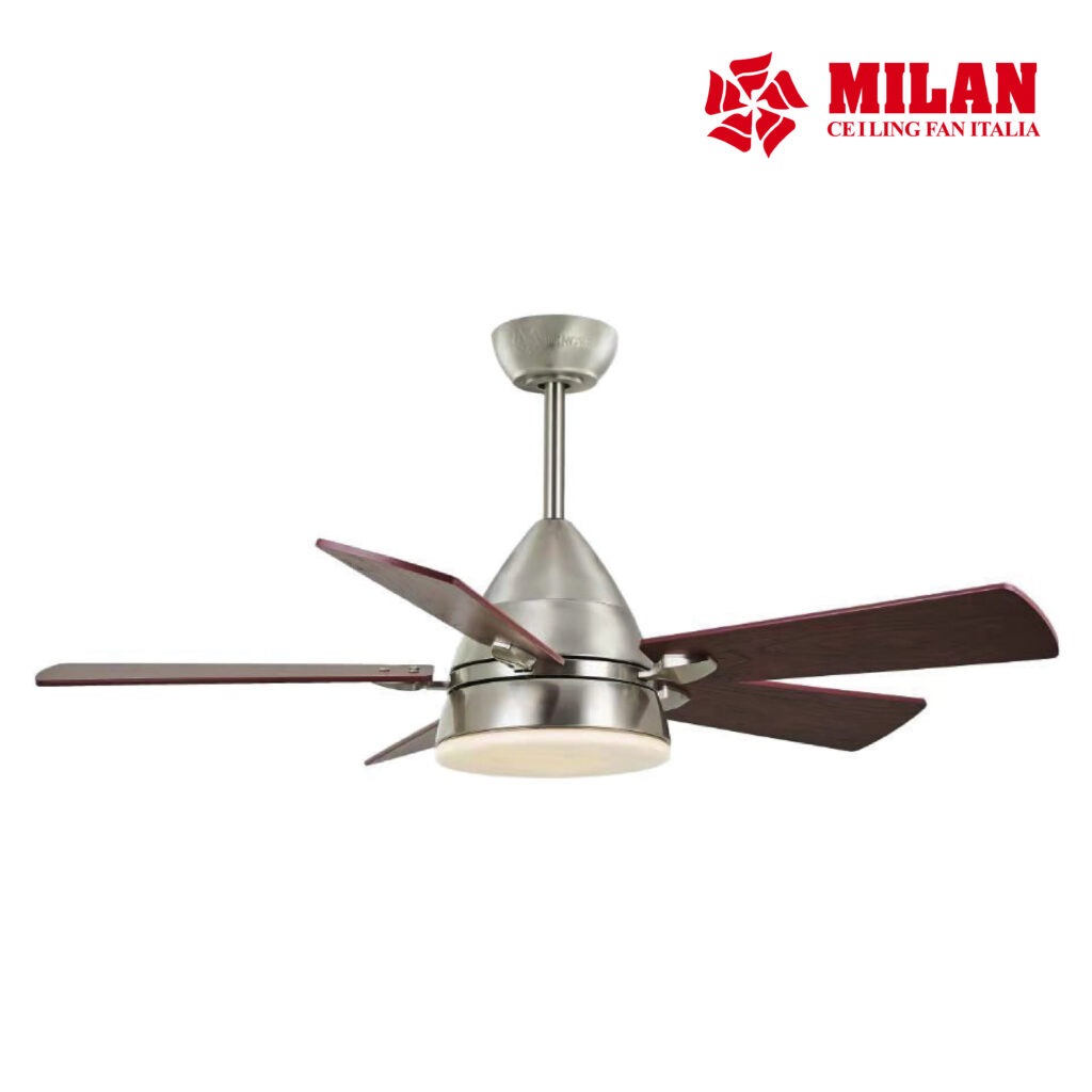 Quạt trần đèn 5 cánh kiểu dáng trẻ trung hiện đại MILAN FY515