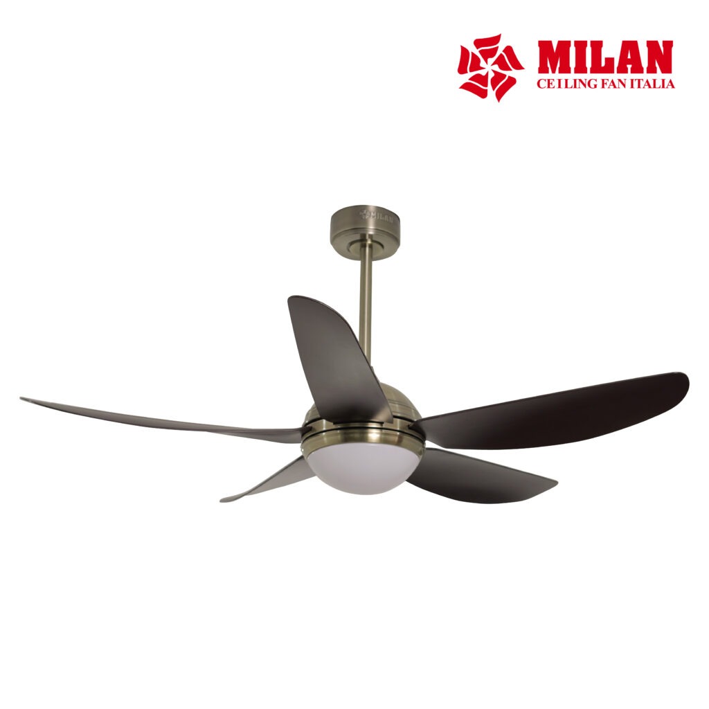 Quạt trần đèn 5 cánh kiểu dáng trẻ trung hiện đại MILAN FY509