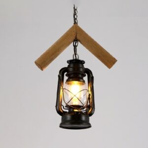Đèn thả gỗ phong cách rustic RTC-32
