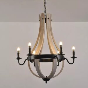 Đèn chùm thả gỗ phong cách cổ điển  RTC-60